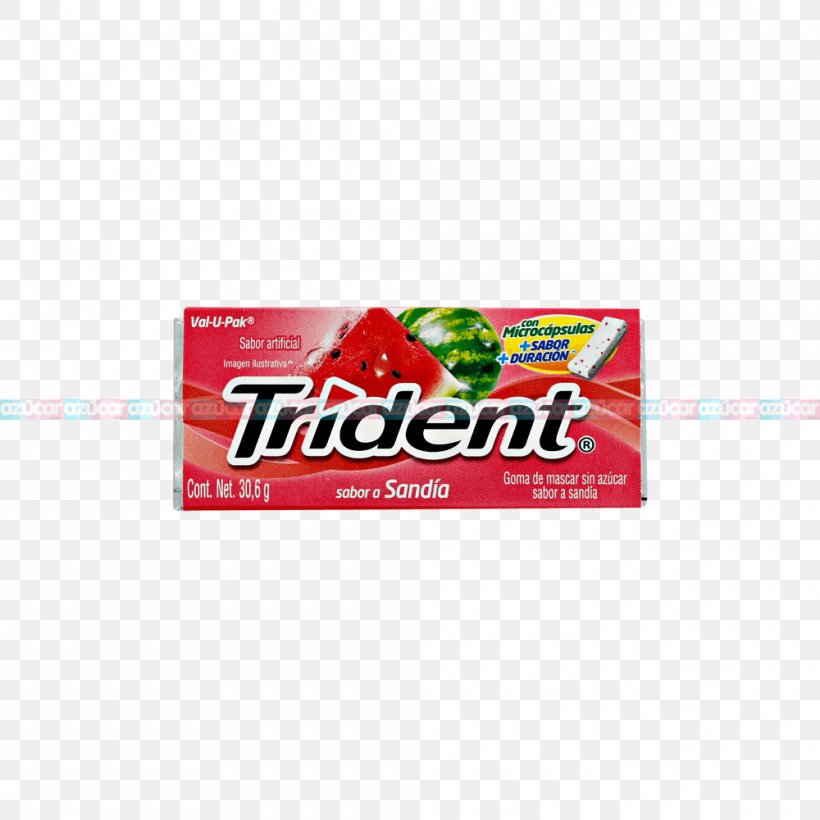 Chewing Gum Trident, PNG, 1000x1000px, Chewing Gum, Brand, Trident Download Free