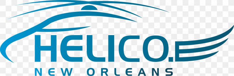 Heli Co. New Orleans NOLA Helicopters Flight Logo, PNG, 2387x785px, Helicopter, Area, Blue, Brand, Business Download Free
