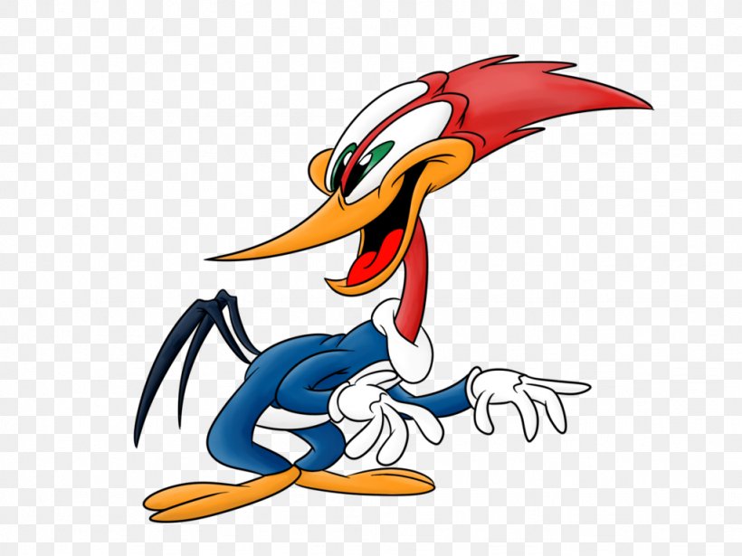 Woody Woodpecker Racing Bugs Bunny, PNG, 1024x768px, Woody Woodpecker, Animation, Art, Beak, Bird Download Free