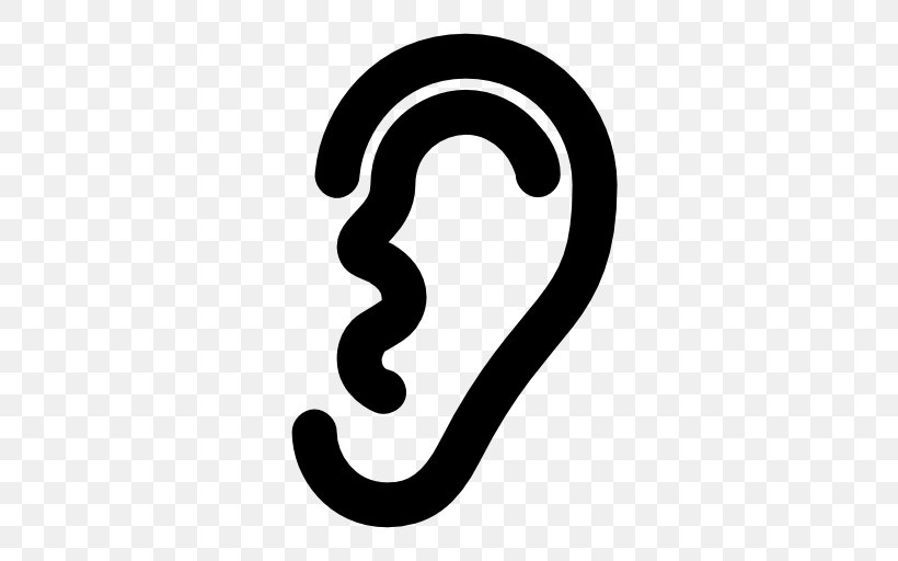 Hearing Symbol, PNG, 512x512px, Hearing, Abayizithulu, Black And White, Body Jewelry, Ear Download Free