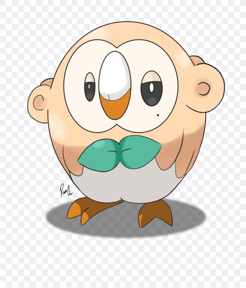 Rowlet Clip Art Illustration, PNG, 996x1168px, Owl, Animated Cartoon, Animation, Art, Beak Download Free