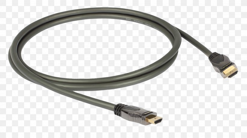 HDMI Electrical Cable Phone Connector RCA Connector 1080p, PNG, 3000x1680px, 4k Resolution, Hdmi, Audio, Cable, Coaxial Cable Download Free