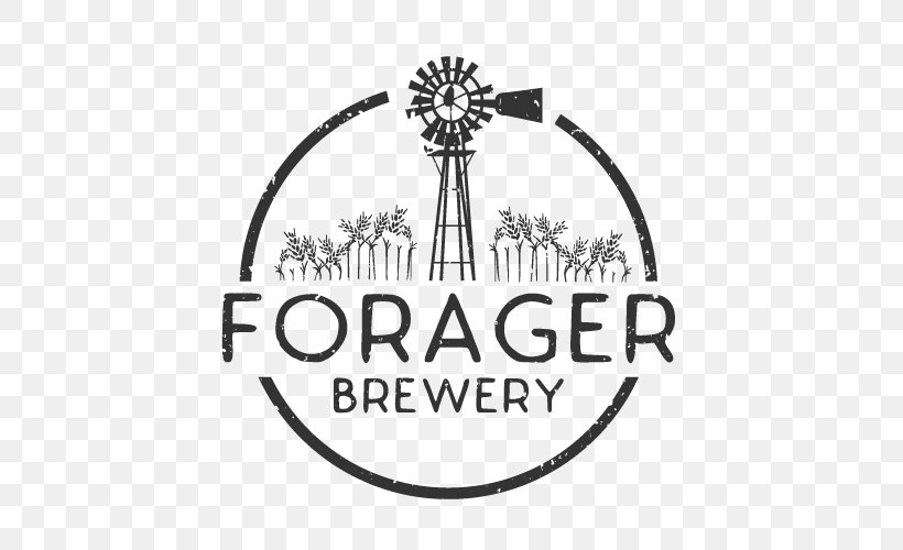 Forager Brewing Company Beer Brewing Grains & Malts Brewery Bend & Brunch, PNG, 500x500px, Beer, Area, Beer Brewing Grains Malts, Black And White, Brand Download Free
