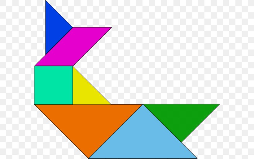 Tangram Puzzle Game Clip Art, PNG, 600x514px, Tangram, Area, Art Paper, Diagram, Game Download Free