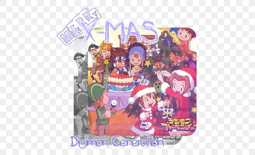Digimon Gomamon Agumon Joe Kido Drama, PNG, 500x500px, Watercolor, Cartoon, Flower, Frame, Heart Download Free
