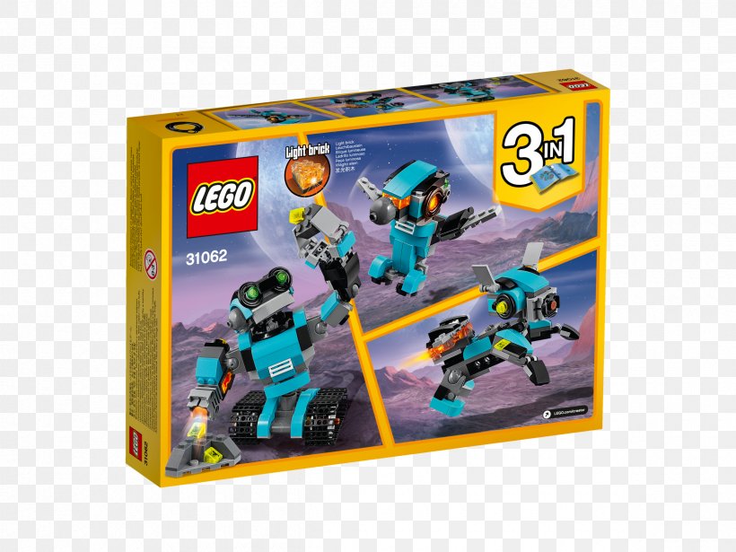 LEGO 31062 Creator Robo Explorer Toy Lego City Lego Mindstorms, PNG, 2400x1800px, Lego 31062 Creator Robo Explorer, Hamleys, Lego, Lego City, Lego Creator Download Free