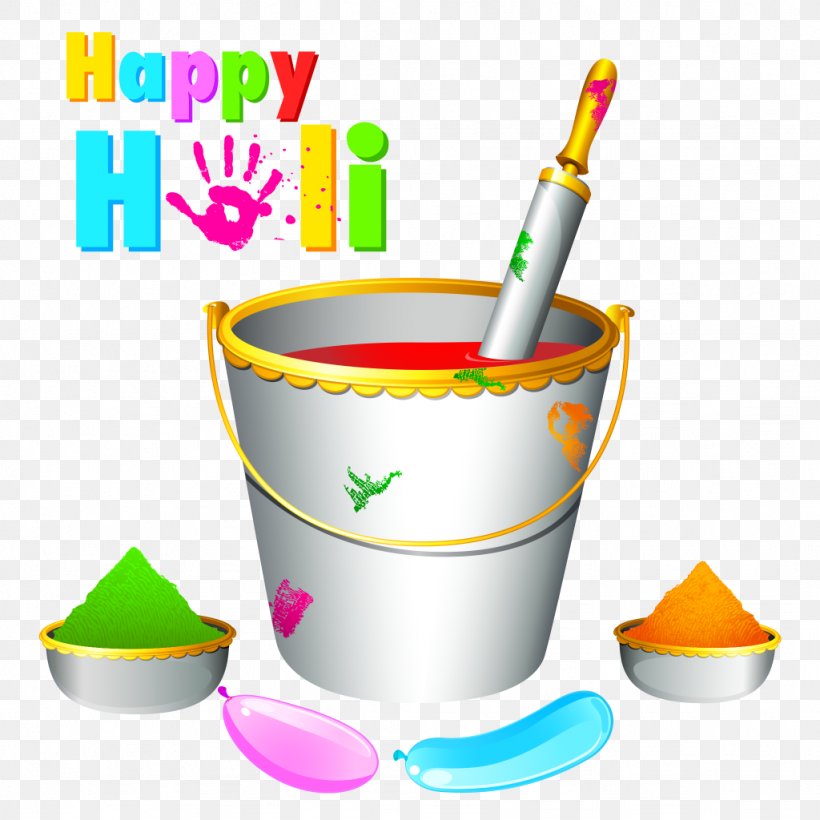 Holi Image Festival Illustration Vector Graphics, PNG, 1024x1024px, Holi, Bucket, Festival, Happiness, Holika Download Free