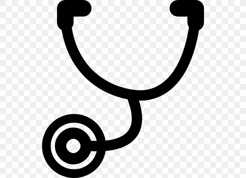 Stethoscope Physician Clip Art, PNG, 540x594px, Stethoscope, Artwork, Black And White, Blog, Body Jewelry Download Free