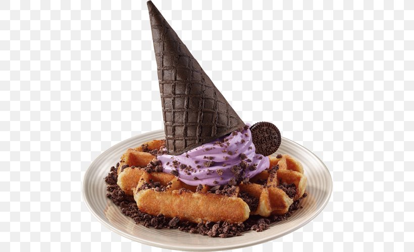 Ice Cream Sundae Breakfast McDonald's Waffle, PNG, 500x500px, Ice Cream, Breakfast, Chocolate, Cuisine, Dessert Download Free