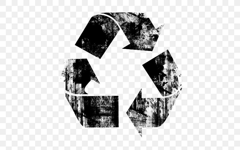 Recycling Symbol Waste Arrow Environmentally Friendly, PNG, 512x512px, Recycling Symbol, Black And White, Brand, Environmentally Friendly, Green Dot Download Free