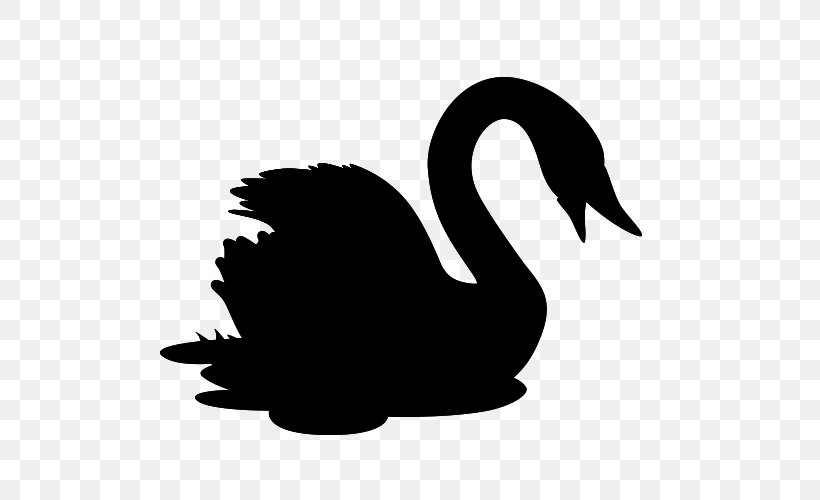 Duck Goose Swans Clip Art Fauna, PNG, 500x500px, Duck, Beak, Bird, Black Swan, Blackandwhite Download Free