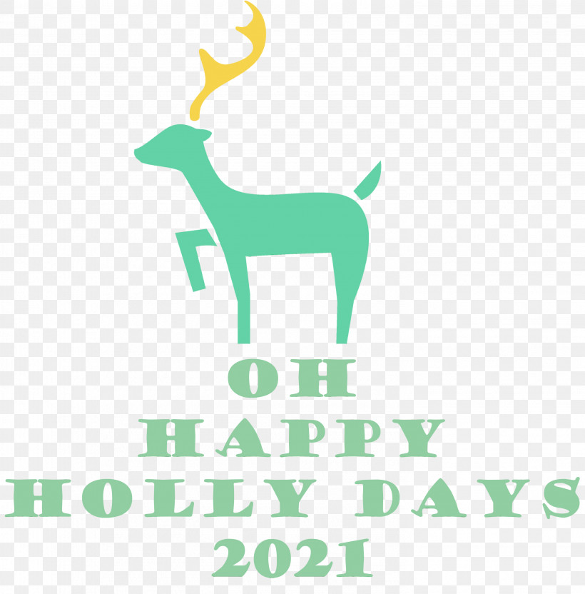 Reindeer, PNG, 2956x3000px, Christmas, Antler, Biology, Deer, Green Download Free