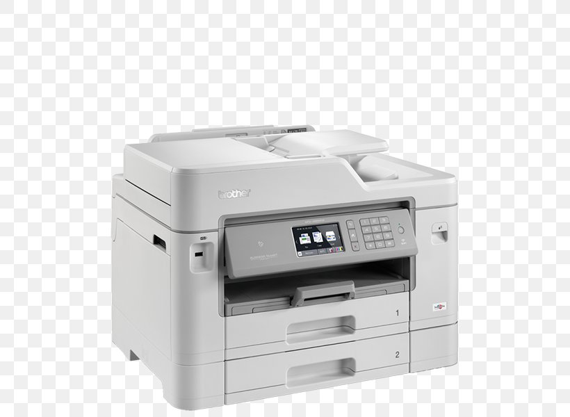 Multi-function Printer Image Scanner Inkjet Printing Brother Industries, PNG, 600x600px, Multifunction Printer, Automatic Document Feeder, Brother Industries, Color Printing, Copy Download Free