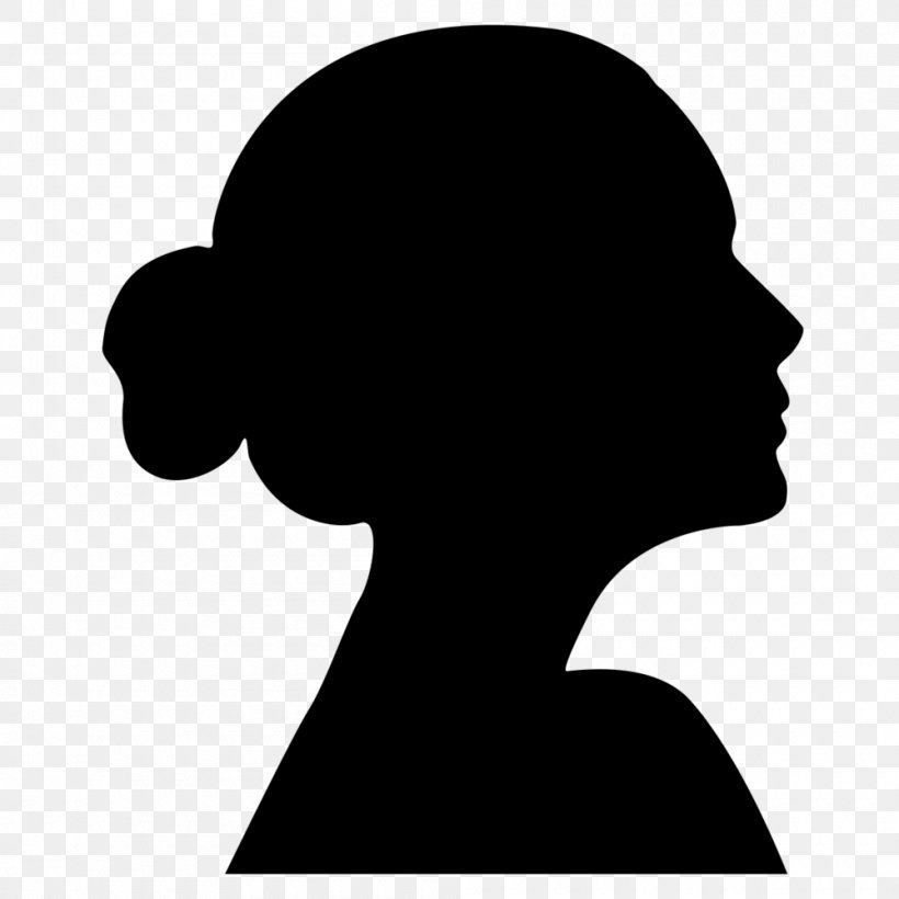 Silhouette Child Woman, PNG, 1000x1000px, Silhouette, Black And White, Child, Face, Female Download Free