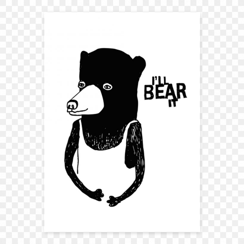 Bear Humour Mammal Cat, PNG, 1000x1000px, Bear, Bearing, Black, Black M, Brass Download Free