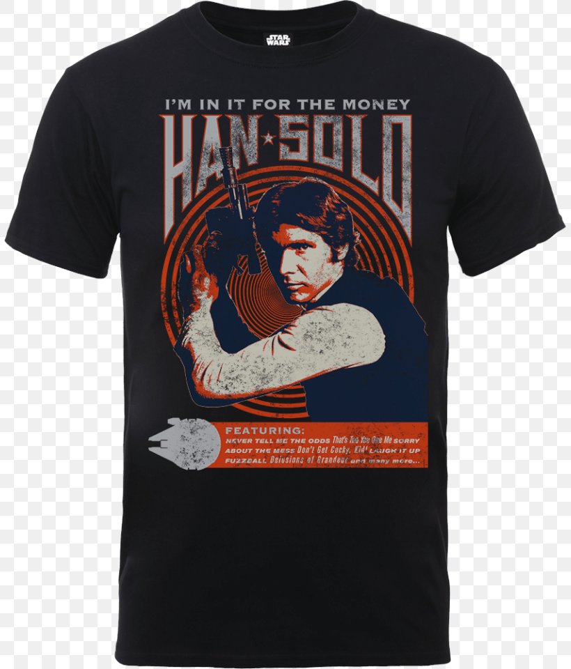 T-shirt Han Solo Clothing Leia Organa Zavvi, PNG, 807x960px, Tshirt, Active Shirt, Black, Brand, Clothing Download Free