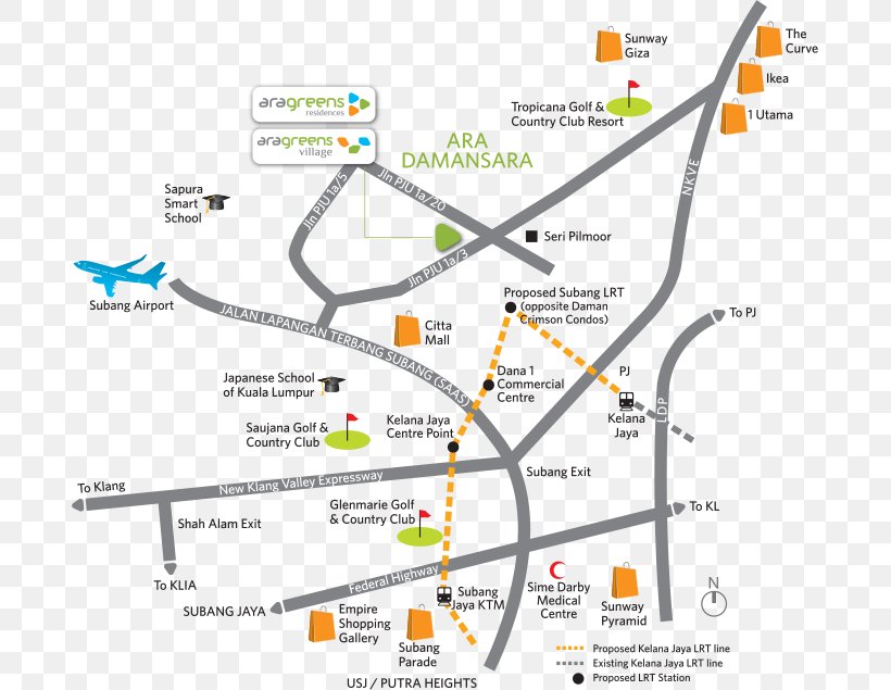 AraGreens Residences Ara Damansara Lembah Subang LRT Station Land Lot Acre, PNG, 687x635px, Land Lot, Acre, Apartment, Area, Damansara Selangor Download Free