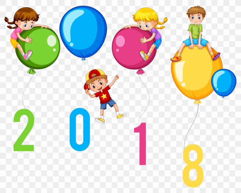 Child New Year's Day Desktop Wallpaper Clip Art, PNG, 3487x2798px, Child, Area, Balloon, Coloring Book, Communication Download Free