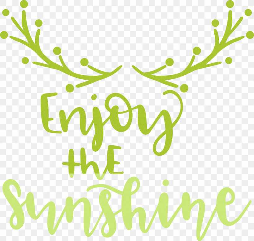 Sunshine Enjoy The Sunshine, PNG, 3000x2844px, Sunshine, Floral Design, Leaf, Line, Logo Download Free