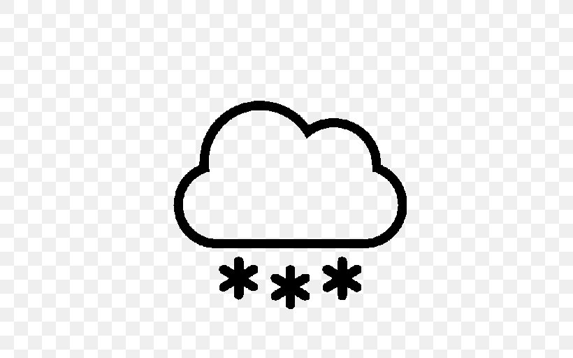 Symbol Snow Cloud Weather, PNG, 512x512px, Symbol, Area, Black, Black And White, Body Jewelry Download Free