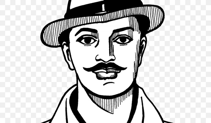 Bhagat Singh Khatkar Kalan Indian Independence Movement Banga, Pakistan Image, PNG, 640x480px, Bhagat Singh, Art, Artwork, Banga Pakistan, Black And White Download Free