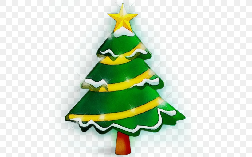 Christmas Tree, PNG, 512x512px, Watercolor, Christmas Day, Christmas Ornament, Christmas Tree, Cone Download Free