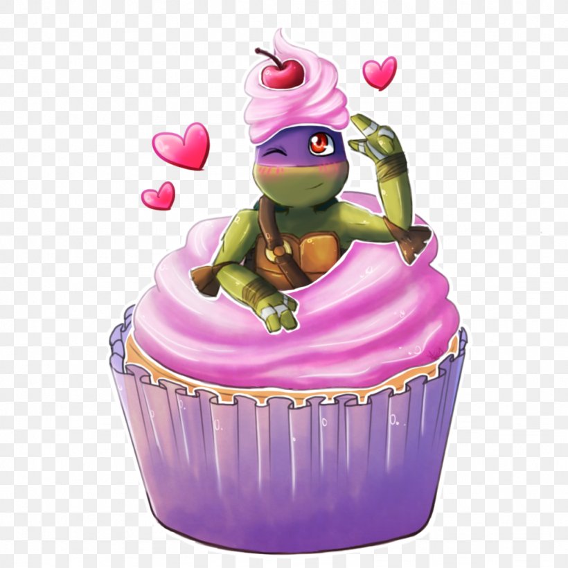 Donatello Teenage Mutant Ninja Turtles Raphael Image, PNG, 1024x1024px, Donatello, Amphibian, Baked Goods, Baking Cup, Cake Download Free