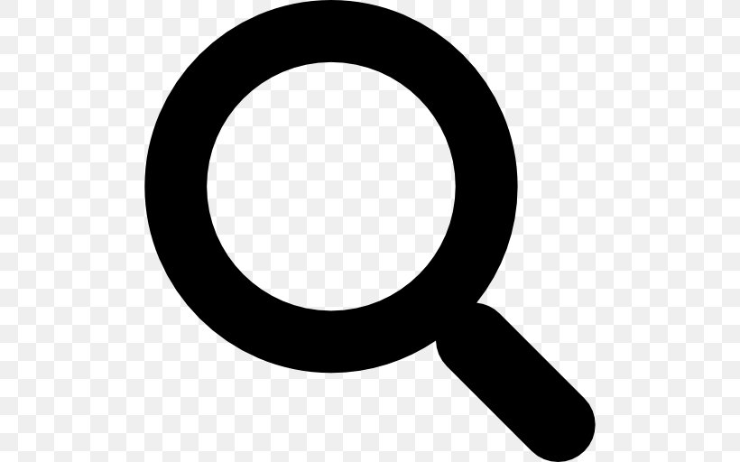 Magnifying Glass Symbol Clip Art, PNG, 512x512px, Magnifying Glass, Black And White, Magnification, Magnifier, Sign Download Free