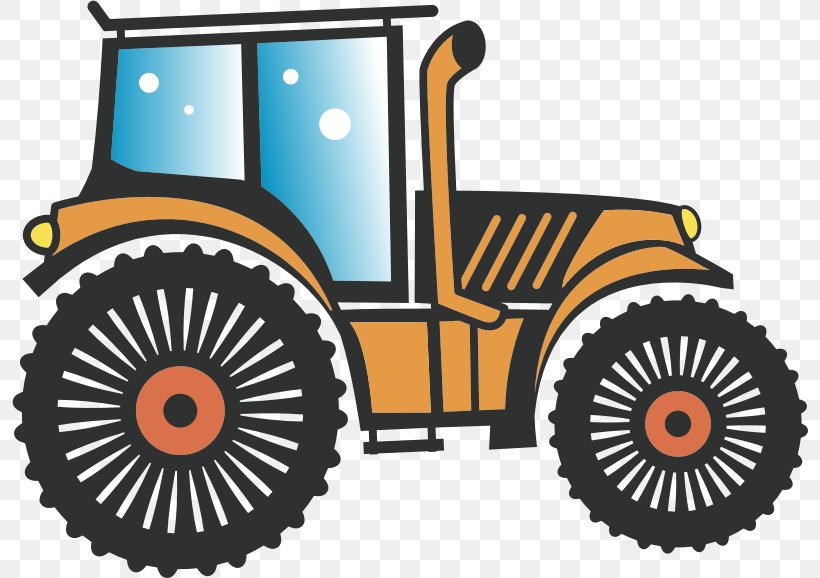 Tractor Drawing Clip Art, PNG, 796x578px, Tractor, Agriculture, Automotive Design, Brand, Drawing Download Free