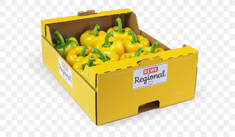 Vegetable Steiner GmbH & Co. KG Capsicum Green Bell Pepper Fruit Yellow, PNG, 720x480px, Capsicum, Box, Cardboard, Fruit, Green Bell Pepper Download Free