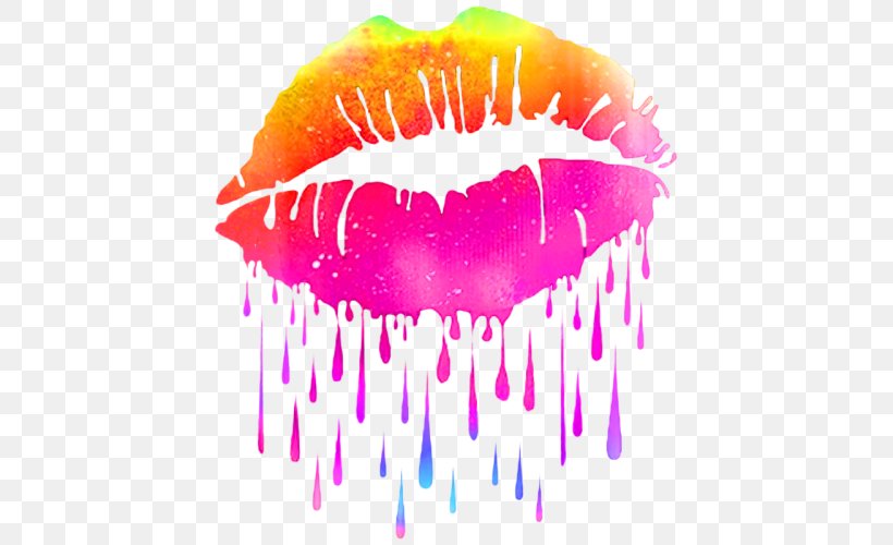 Wall Decal Lip T-shirt Sticker, PNG, 500x500px, Decal, Color, Cosmetics, Etsy, Kiss Download Free