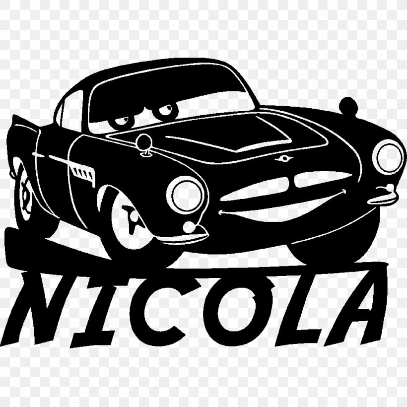 Classic Car Logo Motor Vehicle Vintage Car, PNG, 1000x1000px, Car, Automotive Design, Black And White, Brand, Classic Car Download Free