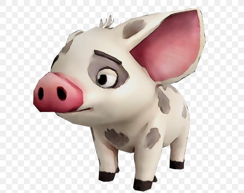 Domestic Pig Cattle Snout Figurine, PNG, 750x650px, Domestic Pig, Animal Figure, Animation, Boar, Cartoon Download Free
