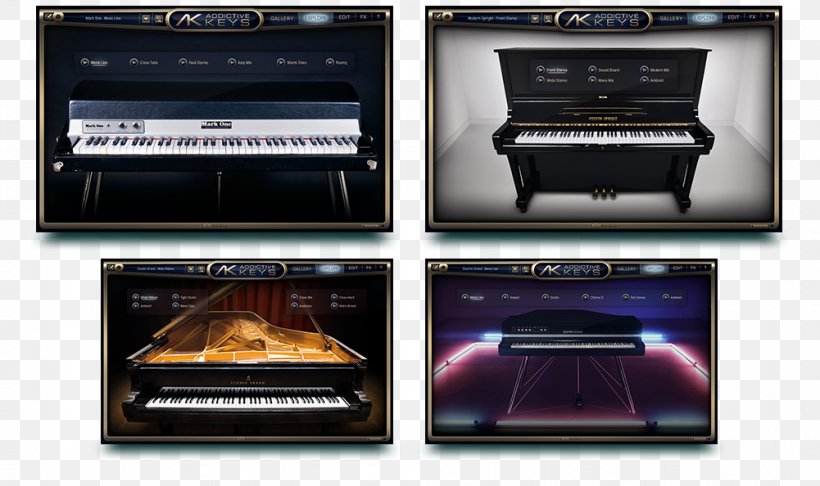 Electronic Musical Instruments Electronics Software Synthesizer Electric Grand Piano, PNG, 1001x594px, Watercolor, Cartoon, Flower, Frame, Heart Download Free