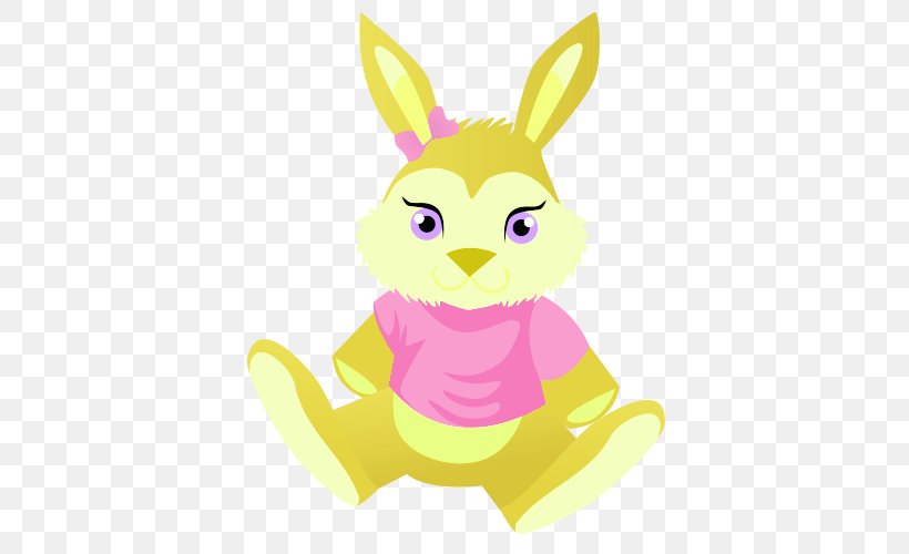 Easter Bunny Rabbit Hare Illustration, PNG, 500x500px, Easter Bunny, Art, Cartoon, Easter, Fictional Character Download Free