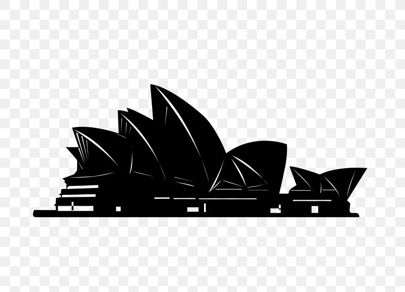 Sydney Opera House Silhouette, PNG, 710x592px, Sydney Opera House, Black, Black And White, Brand, Building Download Free