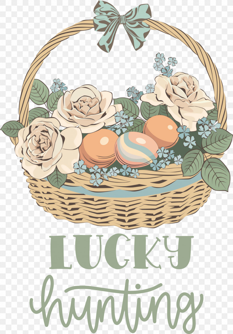 Lucky Hunting Happy Easter Easter Day, PNG, 2097x3000px, Happy Easter, Basket, Cartoon, Drawing, Easter Basket Download Free