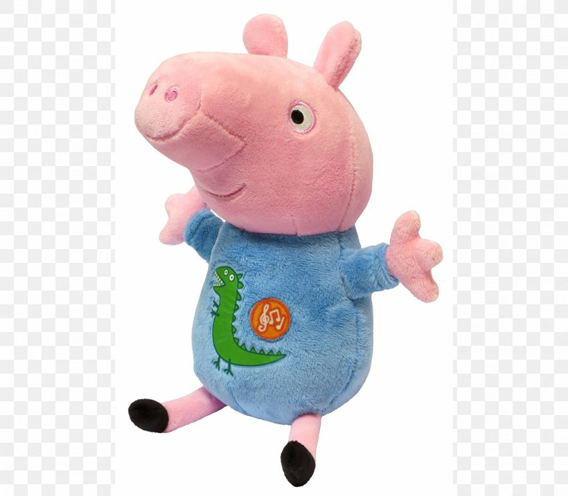 Mummy Pig Daddy Pig Stuffed Animals & Cuddly Toys Ty Inc., PNG, 1372x1200px, Watercolor, Cartoon, Flower, Frame, Heart Download Free