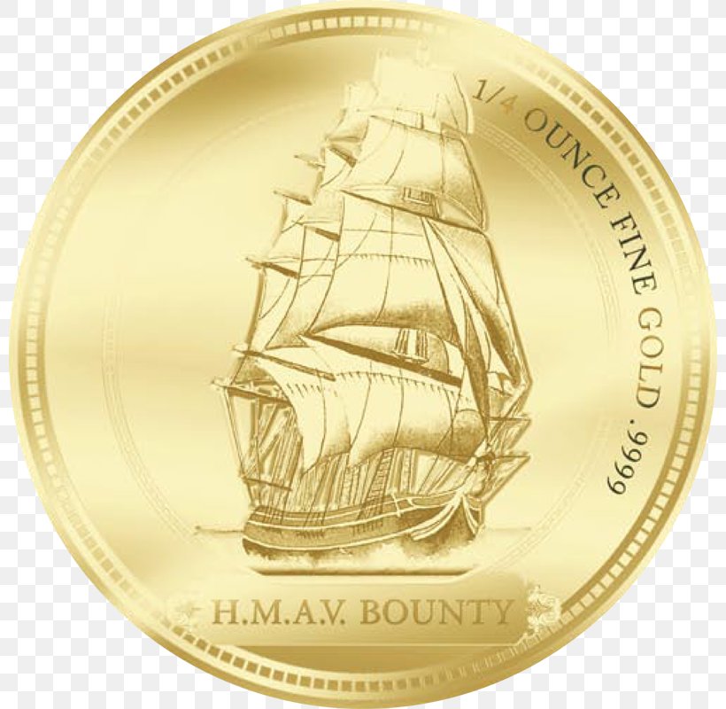 Mutiny On The Bounty Gold Coin Pitcairn Islands Gold Coin, PNG, 800x800px, Mutiny On The Bounty, Coin, Commemorative Coin, Currency, Dollar Coin Download Free