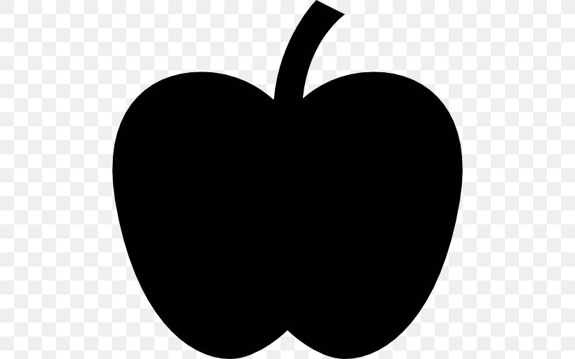 Silhouette Apple, PNG, 512x512px, Silhouette, Apple, Black, Black And White, Cdr Download Free