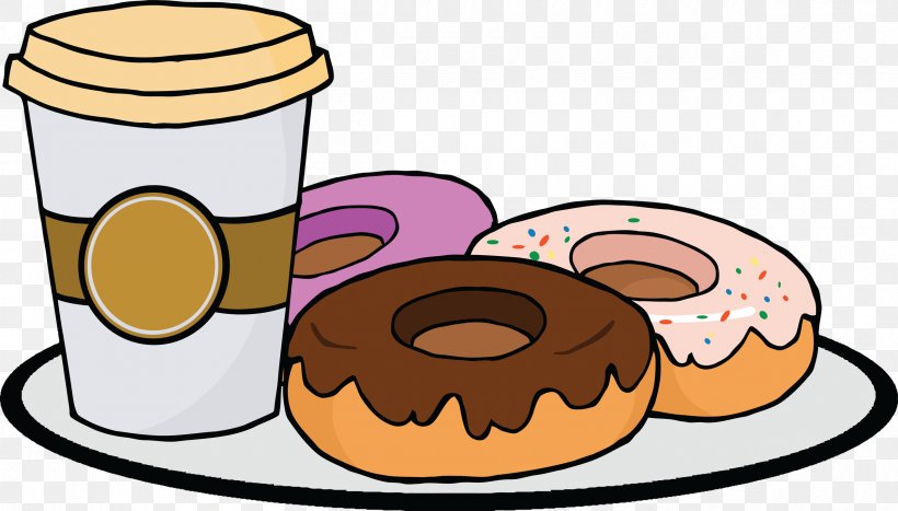Donuts Coffee And Doughnuts Clip Art, PNG, 2400x1367px, Donuts, Artwork, Bagel, Coffee, Coffee And Doughnuts Download Free