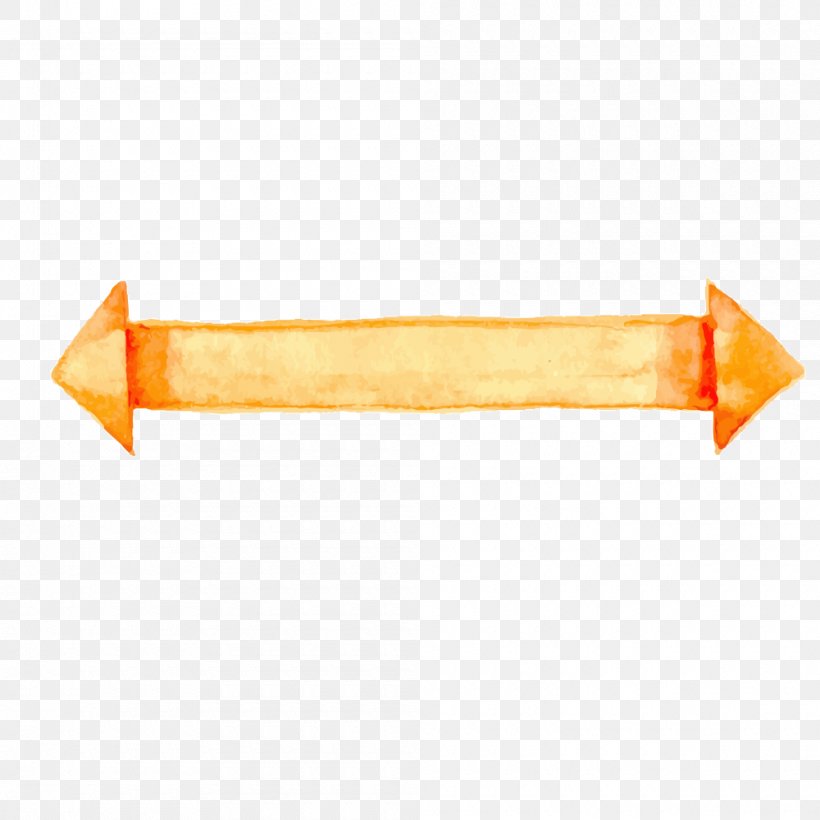 Arrow Watercolor Painting Download, PNG, 1000x1000px, Watercolor Painting, Orange, Rectangle, Software, Template Download Free