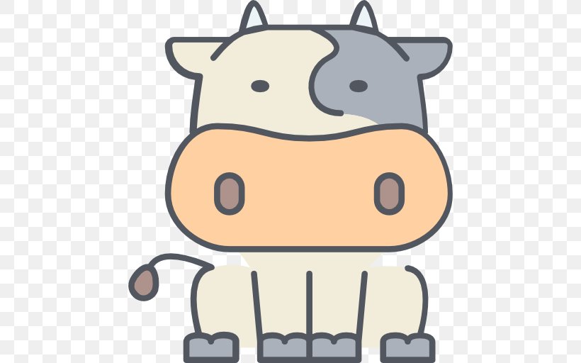Cow Vector, PNG, 512x512px, Cattle, Artwork, Cartoon, Head, Nose Download Free