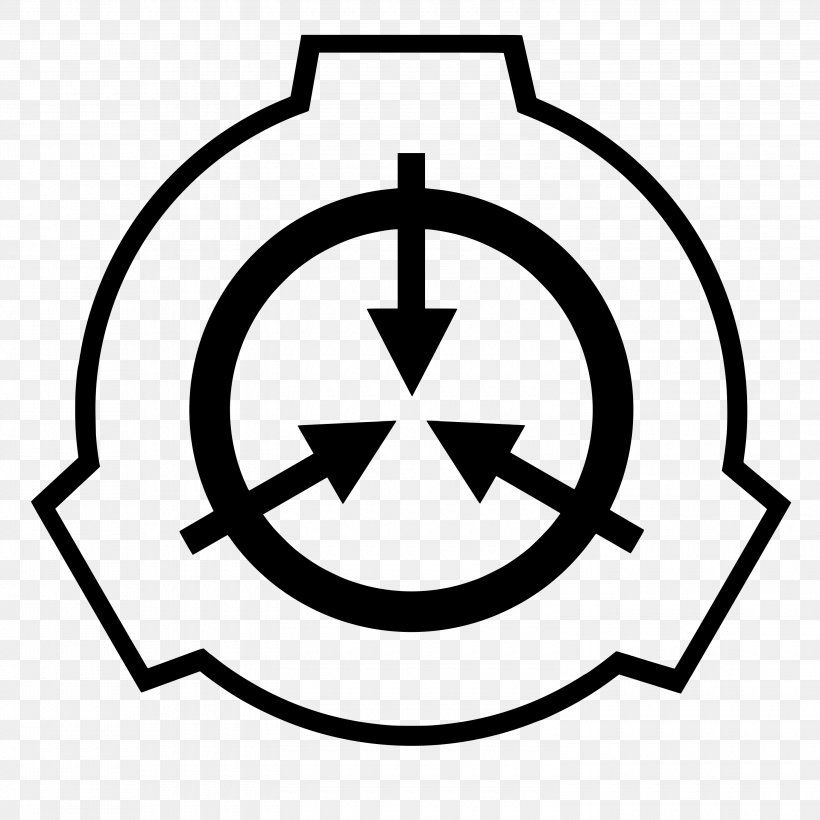 SCP Foundation SCP – Containment Breach Secure Copy Wiki Collaborative Writing, PNG, 3000x3000px, Scp Foundation, Area, Black And White, Brand, Collaborative Writing Download Free