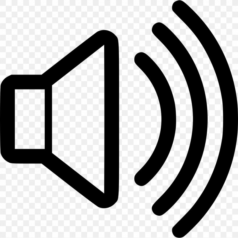 Sound Icon Acoustic Wave Loudness, PNG, 980x982px, Sound, Acoustic Wave, Area, Audio Frequency, Black And White Download Free