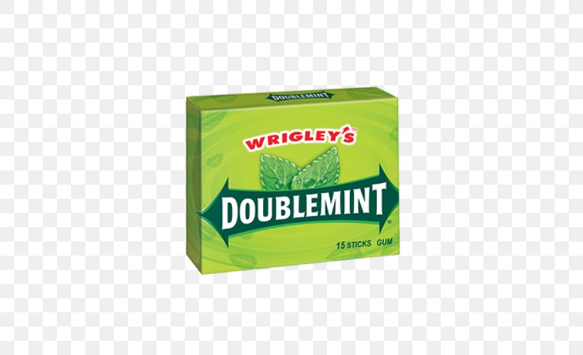 Chewing Gum Doublemint Wrigley Company Big League Chew Food, PNG, 500x500px, Chewing Gum, Big League Chew, Brand, Bubble Gum, Candy Download Free