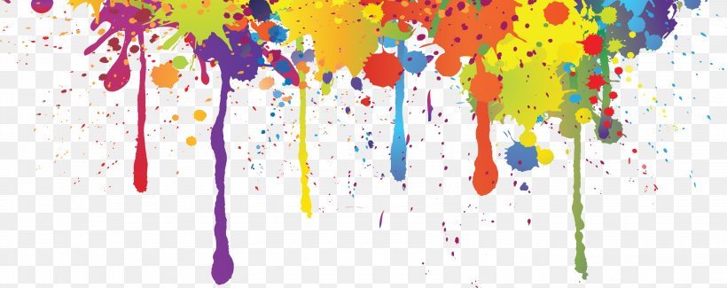 Colorful, PNG, 3000x1191px, Color, Acrylic Paint, Art, Drip Painting, Paint Download Free