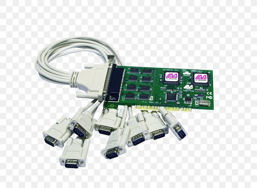 Graphics Cards & Video Adapters Serial Port Conventional PCI RS-232 PCI Express, PNG, 600x600px, Graphics Cards Video Adapters, Adapter, Cable, Compactpci Serial, Computer Download Free
