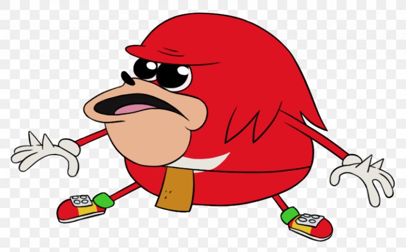 Knuckles The Echidna VRChat Uganda Clip Art, PNG, 848x527px, Watercolor, Cartoon, Flower, Frame, Heart Download Free