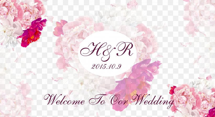 Poster Wedding Garden Roses, PNG, 4586x2490px, Flower, Beauty, Blossom, Coreldraw, Cut Flowers Download Free